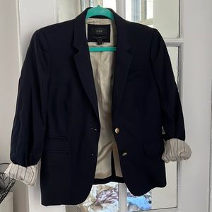 J Crew Navy Schoolboy Blazer
